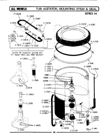 09 - Tub, Agitator, Mtg. Stem & Seal (Ser 04) Parts For Maytag Washer A613 From Appliancepartspros.Com
