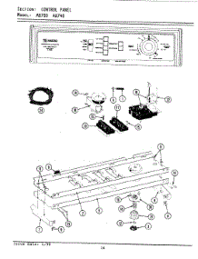 04 - Control Panel parts for Maytag Washer A8740 from AppliancePartsPros.com