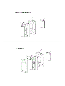 02 - Control Panel parts for Amana Microwave ACO1560AC from AppliancePartsPros.com