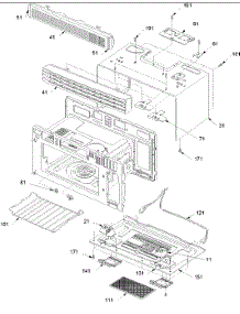 07 - Outer Case, Rack, Lights, & Filters parts for Amana Microwave ACO1840AC / PACO1840AC0 from AppliancePartsPros.com