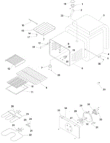 02 - Cavity parts for Amana Range ACS7270AW / PACS7270AW0 from AppliancePartsPros.com