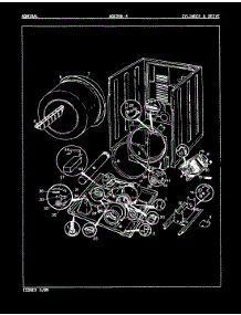 02 - Cylinder & Drive (Rev. A) parts for Admiral Dryer ADE20K4A from AppliancePartsPros.com