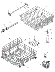 05 - Track & Rack Assembly parts for Amana Dishwasher ADW862EAS from AppliancePartsPros.com