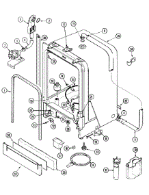06 - Tub parts for Amana Dishwasher ADW862EAS from AppliancePartsPros.com