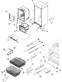 06 - Interior Cabinet & Freezer Shelving parts for Amana Refrigerator ABR2233FES / ABR2233FES0 from AppliancePartsPros.com