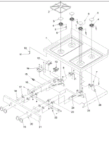 04 - Main Top parts for Amana Range ARG7102L / P1143344N L from AppliancePartsPros.com