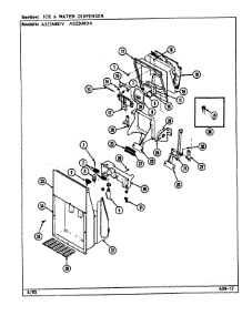 02 - Ice & Water Dispenser parts for Admiral Refrigerator AS22M8DV / DN34B from AppliancePartsPros.com