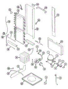 08 - Unit Compartment & System parts for Admiral Refrigerator AS22N8DM from AppliancePartsPros.com