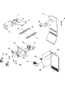 30 - Lights And Ice Maker Series 50+ parts for Amana Refrigerator ASD2622HRW from AppliancePartsPros.com