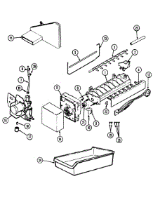 03 - Optional Ice Maker Kit parts for Admiral Refrigerator AT19M8V / DE55A from AppliancePartsPros.com