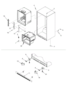 09 - Interior Cabinet parts for Amana Refrigerator AFD2535DEW from AppliancePartsPros.com
