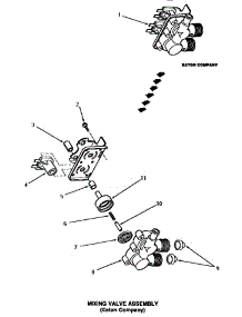 14 - Mixing Valve Assy (Eaton Company) parts for Amana Washer AWM551 from AppliancePartsPros.com