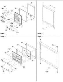 03 - Door Assemblies parts for Amana Refrigerator BG21VC / P1325001W C from AppliancePartsPros.com