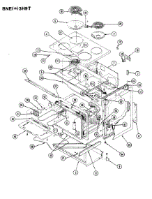 03 - Door parts for Norge Range BNEA3H9TZ from AppliancePartsPros.com