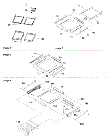 11 - Ref. Feature, Shelf & Meatkeeper Assy parts for Amana Refrigerator BR18V1E / P1320706W B from AppliancePartsPros.com