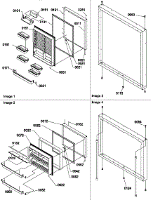 03 - Door Assemblies parts for Amana Refrigerator BR22TE / P1196709W E from AppliancePartsPros.com