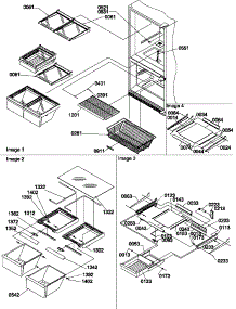 10 - Shelving Assemblies parts for Amana Refrigerator BX21TL / P1196515W L from AppliancePartsPros.com