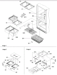 10 - Shelving Assy parts for Amana Refrigerator BX21V2W / P1325032W W from AppliancePartsPros.com