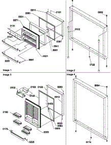 03 - Door Assemblies parts for Amana Refrigerator BX22S5W / P1196704W W from AppliancePartsPros.com