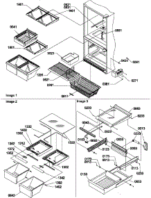 10 - Shelving Assemblies parts for Amana Refrigerator BX22S5W / P1196704W W from AppliancePartsPros.com