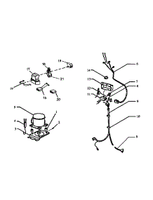 02 - Compressor & Buzzer Harness parts for Amana Freezer C221DW / P1125107W W from AppliancePartsPros.com