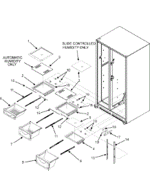 04 - Crisper Assembly (Gc2225gekb / S / W) parts for Admiral Refrigerator GC2225GEKS from AppliancePartsPros.com
