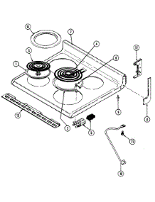 03 - Top Assembly parts for Crosley Range CC3531XRL from AppliancePartsPros.com