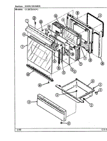 03 - Door / Drawer parts for Crosley Range CC3872XRA from AppliancePartsPros.com