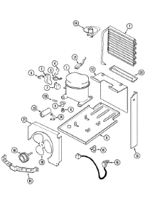 02 - System & Chassis parts for Crosley Dehumidifier CDH40M-01 from AppliancePartsPros.com