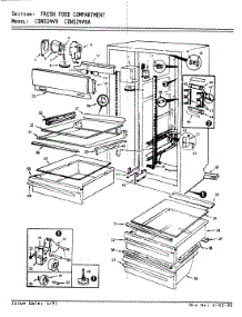 03 - Fresh Food Compartment parts for Maytag Refrigerator CDNS24V9A / BR85C from AppliancePartsPros.com