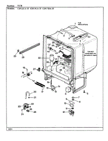 05 - Tub parts for Crosley Dishwasher CDU2CA-35 from AppliancePartsPros.com