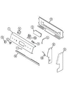02 - Control Panel parts for Crosley Range CE35111AAT from AppliancePartsPros.com