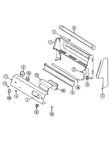 02 - Control Panel parts for Crosley Range CE3878VVA from AppliancePartsPros.com