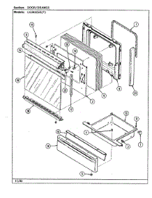 03 - Door / Drawer (Cg3432srx) parts for Crosley Range CG3432SRW from AppliancePartsPros.com