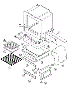 06 - Oven / Base parts for Crosley Range CG3478XVA from AppliancePartsPros.com
