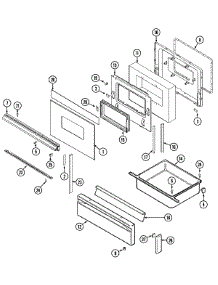 04 - Door / Drawer (Serial Prefix 10-14) parts for Crosley Range CG3478XVW from AppliancePartsPros.com