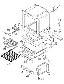 05 - Oven / Base parts for Magic Chef Range CGR3740BDW from AppliancePartsPros.com