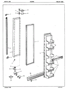 02 - Freezer Door parts for Crosley Refrigerator CNS20M6A / 5M62B from AppliancePartsPros.com