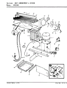 02 - Unit Compartment & System parts for Crosley Refrigerator CNT15V5 / AC13A from AppliancePartsPros.com