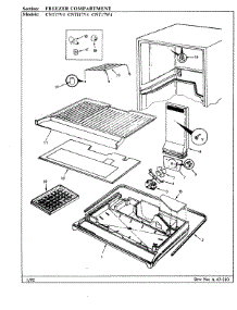02 - Freezer Compartment parts for Crosley Refrigerator CNT17V4A / AC33B from AppliancePartsPros.com