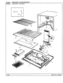 02 - Freezer Compartment parts for Crosley Refrigerator CNT19W7A / BC56A from AppliancePartsPros.com