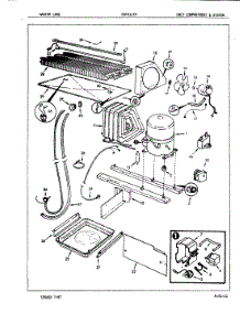 04 - Unit Compartment & System parts for Crosley Refrigerator CNT21LEV / 5A46A from AppliancePartsPros.com