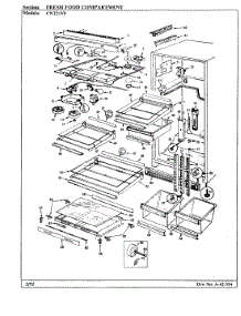 03 - Fresh Food Compartment parts for Crosley Refrigerator CNT21V8A / AC74A from AppliancePartsPros.com