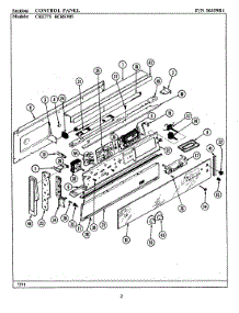 02 - Control Panel parts for Maytag Range CRE775 from AppliancePartsPros.com