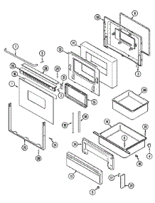 03 - Door / Drawer (Ser. Pre. 10) parts for Maytag Range CRE9500CDE from AppliancePartsPros.com