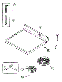 06 - Top Assembly parts for Maytag Range CRE9600BCE from AppliancePartsPros.com