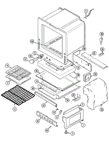 06 - Oven / Base parts for Maytag Range CRG8600BAW from AppliancePartsPros.com