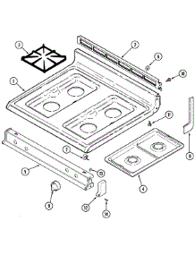 06 - Top Assembly parts for Maytag Range CRG9830CAM from AppliancePartsPros.com