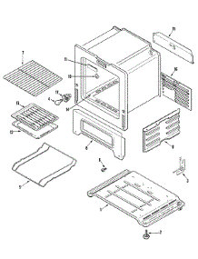 05 - Oven / Base parts for Admiral Range CRGA400BAW from AppliancePartsPros.com