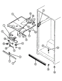 03 - Fresh Food Compartment parts for Crosley Refrigerator CT15X4W from AppliancePartsPros.com